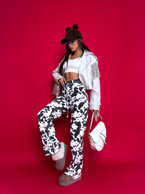 Džinsa bikses "FASHION PRINT Y3357" - pelēkbrūnas PRE-ORDER